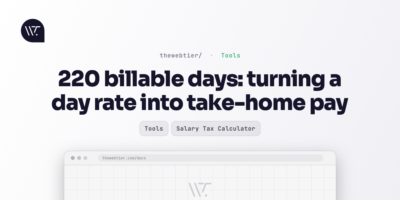 220 billable days: turning a day rate into take-home pay