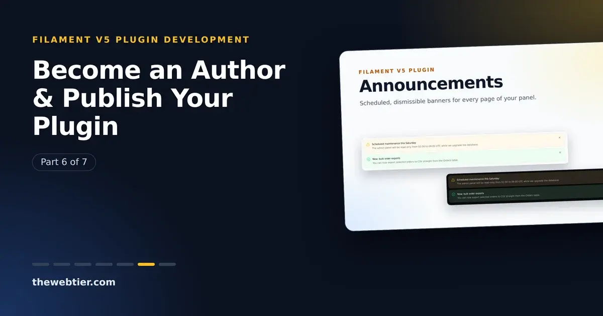How to Become a Filament Plugin Author and Publish Your Plugin