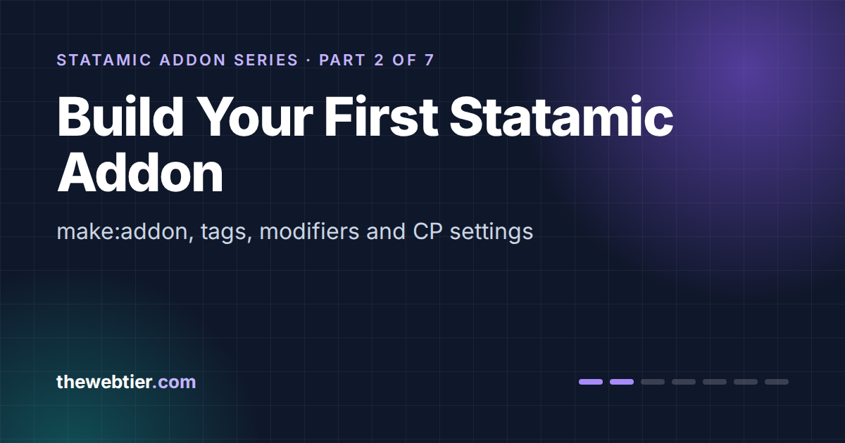 How to Build a Statamic Addon: Step-by-Step Tutorial (Statamic 6)