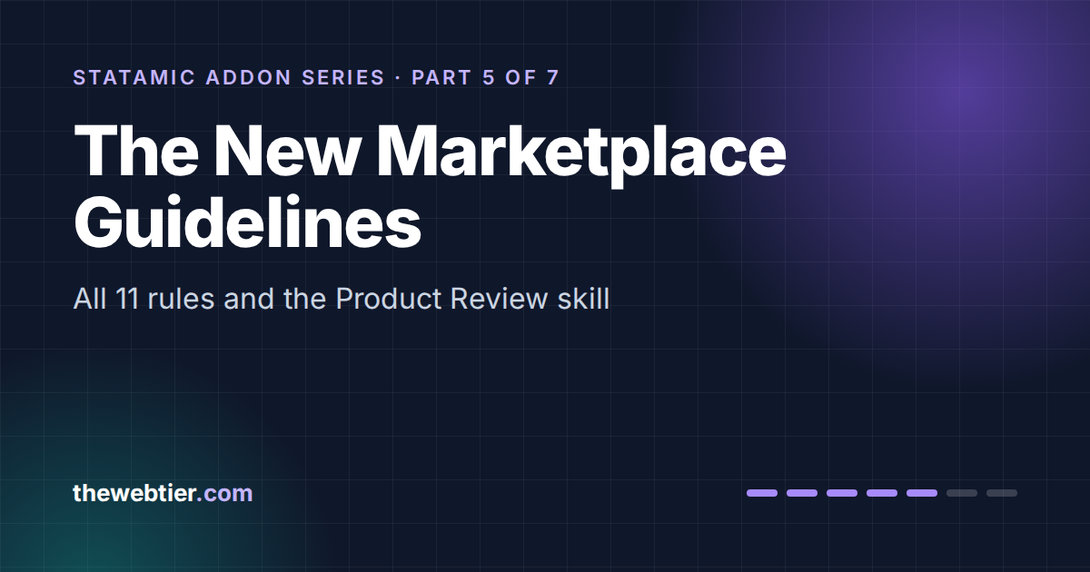 Statamic Marketplace Submission Guidelines Explained (and How to Use the Review Skill)
