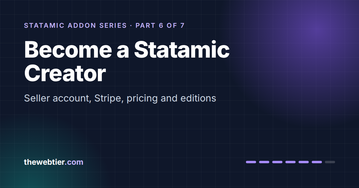 How to Become a Statamic Creator and Sell Addons on the Marketplace