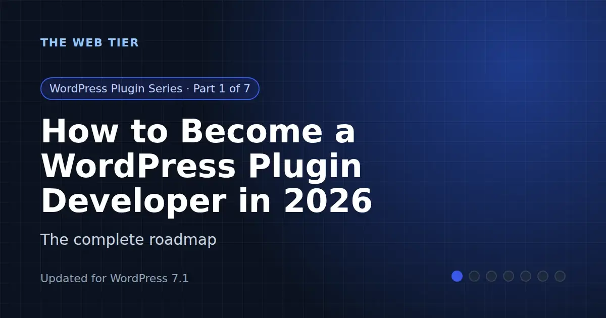 How to Become a WordPress Plugin Developer in 2026: The Complete Roadmap