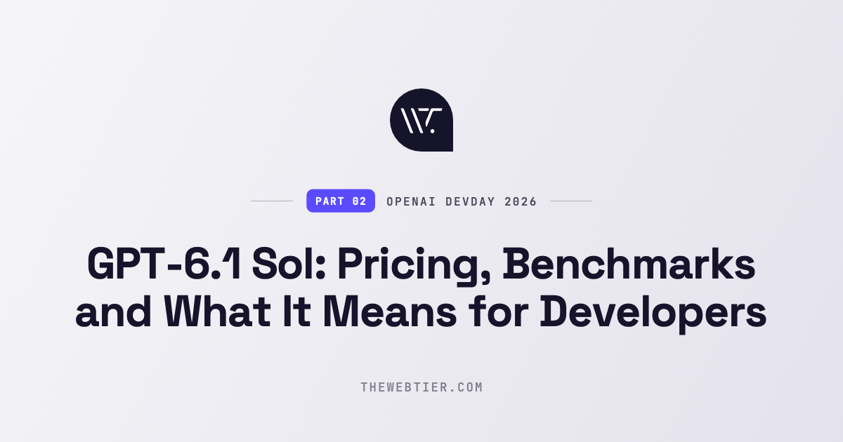 GPT-6.1 Sol: Pricing, Benchmarks and What It Means for Developers